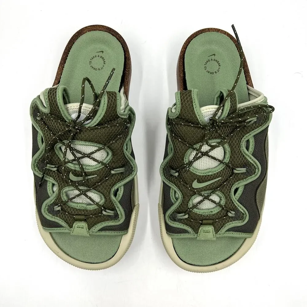 Nike Offline Slides Sandals Mens Sporty Green CZ0332-200